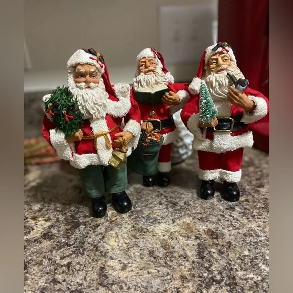 🎄Vintage Paper Mache Clothtique Santa Figurine Christmas Tree Holiday Decor - Picture 4 of 5